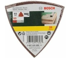 Bosch Delta šlif.popierius K60 25 vnt.