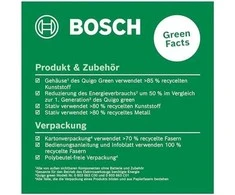 Bosch Quigo Žalias Set Kryžminių linijų lazeris