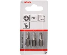 Bosch Suktuvo antgaliai Ph 1, L 3 vnt, Extra Hart