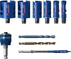 Gręžimo karūnų rinkinys Bosch EXPERT CONSTRUCTION MATERIAL; 20-64 mm; 10 vnt.
