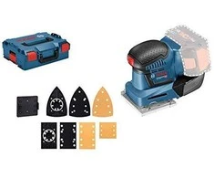 Bosch Akumuliatorinis vibracinis šlifuoklis GSS 18V-10, be akumuliatoriaus ir kroviklio