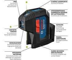 Bosch Taškinis lazerinis nivelyras GPL 3 G, BG 2x1.5V