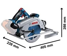 Bosch GKS 18V-68 GC, LB be akumuliatoriaus ir kroviklio
