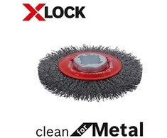 Bosch X-LOCK šepetys lenkta viela 115 mm