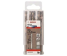 Bosch HSS-Co grąžtas metalui 5,5mm, 10 vnt.