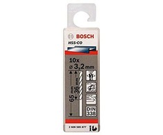 Bosch HSS-Co grąžtas metalui 3,2mm, 10 vnt.