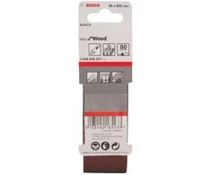 Bosch Šlif.juosta medžiui, PVS 40x303, K80, 3 vnt.