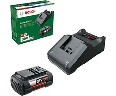 Akumuliatoriaus ir įkroviklio rinkinys Bosch 36 V „Starter Set“ F016800621