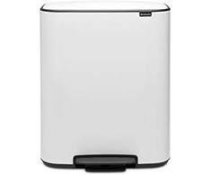 Brabantia Šiukšlių dėžė su pedalu, Bo 60L - baltos spalvos