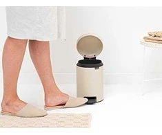 Brabantia Šiukšlių dėžė su pedalu „NewIcon“, 3 l, švelnios smėlio spalvos