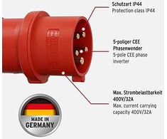 Brennenstuhl Brennenstuhl Phasenwender CEE400V/32A (Stecker)
