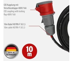 Elektrinis ilgiklis Brennenstuhl 10m 1 CEE 400V/ 16A RN 5x1,5