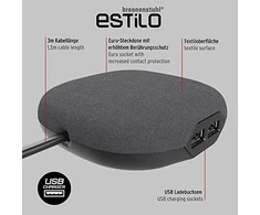 Ilgiklis BRENNENSTUHL Euro-Steck IP20, 2 x USB, 2m