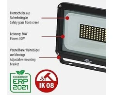 Prožektorius Brennenstuhl Jaro, 30 W, 3450 lm, 6500 °K, IP65