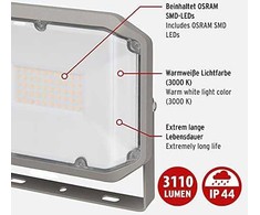 Kondicionierius Naświetlacz Brennenstuhl Brennenstuhl 1178030900 reflektor 30 W LED Pilka E