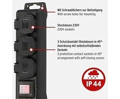 Buitinis ilgintuvas BRENNENSTUHL, 3 vietų, 2 m, IP44