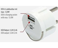Listwa zasilająca Brennenstuhl Brennenstuhl Steckdoseneinsatz Schuko mit USB 2.4
