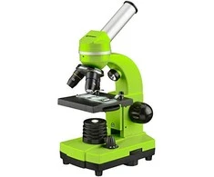 Mikroskopas Bresser Junior Biolux SEL 40–1600x, žalias