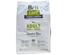 Sausas ėdalas šunims BRIT Care Adult Small Breed su ėriena ir ryžiais, 3kg
