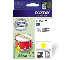 Brother Brolis LC-22UY | Rašalo kasetė | Geltona