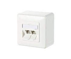 METZ CONNECT C6Amodul 2 port 180° modulis AP, grynai baltas