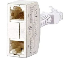 Verschiedene METZ CONNECT kabelių dalijimosi adapteris pnp 3 Ethernet/Ethernet
