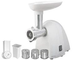 Mėsmalė Camry | CR 4802 | Baltas | 600-1500 W | Greičių skaičius 1 | Middle size sieve, mince sieve, poppy sieve, plunger, sausage filler, vegatable attachment.