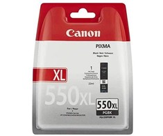 CANON 1LB PGI-550XL PGBK rašalo kasetė juodas standartinės talpos 500 puslapių 1 pak. XL