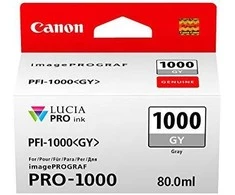 Canon PFI-1000GY ink cartridge, pilka