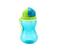 Canpolbabies Canpol Babies gertuvė su šiaudeliu 12 mėn+ 370 ml 56/113, mėlyna