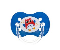 CANPOL BABIES silikoninis simetrinis čiulptukas OWL, 18 mėn+, 22/570