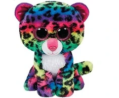 TY Beanie Boos pliušinis spalvotas leopardas DOTTY, 15,5 cm, 37189