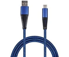 USB kabelis 2GO USB-A - USB-C 1 m mėlyna (795950)