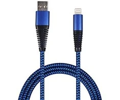 USB kabelis 2GO USB-A - Žaibas 1 m mėlyna (795949)