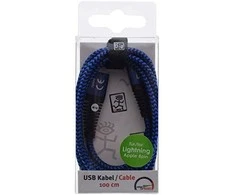 USB kabelis 2GO USB-A - Žaibas 1 m mėlyna (795949)
