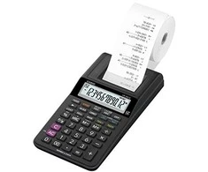 Casio HR-8RCE skaičiuotuvas Desktopas Spausdintuvo skaičiuotuvas Juoda