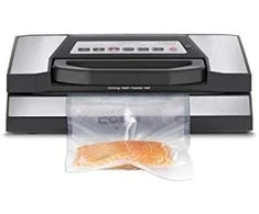 Caso | Bar Vacuum sealer | VR 690 advanced | Power 130 W | Temperature control | Juodas/Nerūdijantis plienas