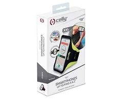 Dėklas CELLY ARMBAND UP TO 6.2" Juodas/Geltonas