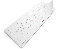 Klaviatūra Cherry Slipcover STREAM PROTECT MEMBRANE [DE] baltas 105 Tasten