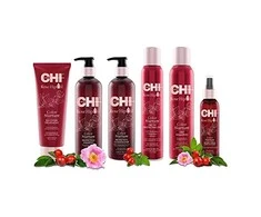 Dažytų plaukų šampūnas CHI Rose Hip Oil Šampūnas 340ml