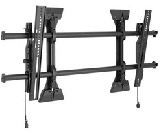 „Chief Fusion“ 47–75 colių universalus mikroreguliuojamas sieninis laikiklis. Svorio apribojimas 90,7kg, Juodas