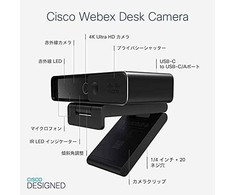 CISCO Webex Desk Interneto kamera, Juoda