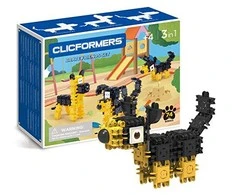 Clicformers Klocki Clics toys Clics Juodi ir geltoni draugai 74el (806003)