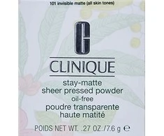 Clinique Stay Matte permatoma presuota pudra 01 Stay Buff 7,, 6 g