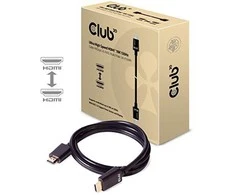 Club 3D Club3D CAC-1373 itin didelės spartos HDMI kabelis 10K 120Hz 48Gbps HDMI 2.1 Vyriškas ir Vyriškas 3 m, padengtas juodu auksu