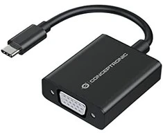 USB adapteris Conceptronic USB-C - VGA Juodas (ABBY05B)