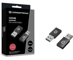 Adapteris AV Conceptronic Conceptronic DONN10G lyties keitiklis / kabeliai USB A USB C Juodas