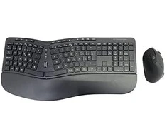 CONCEPTRONIC Klaviatūra+Maus Wireless ERGO išdėstymas ES juodas