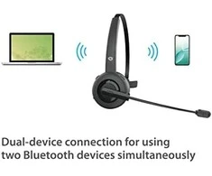 Ausinės Conceptronic POLONA03BDA belaidis Bluetooth su Įkrovimo stotelė+ adapteriu