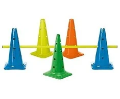 Estafečių kūgis TREMBLAY 50cm 12 skylių red